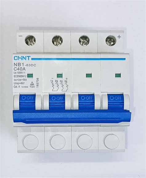 Chint Dc Mcb 4p 1000v 40a Chint Miniature Circuit Breaker | Desertcart ...