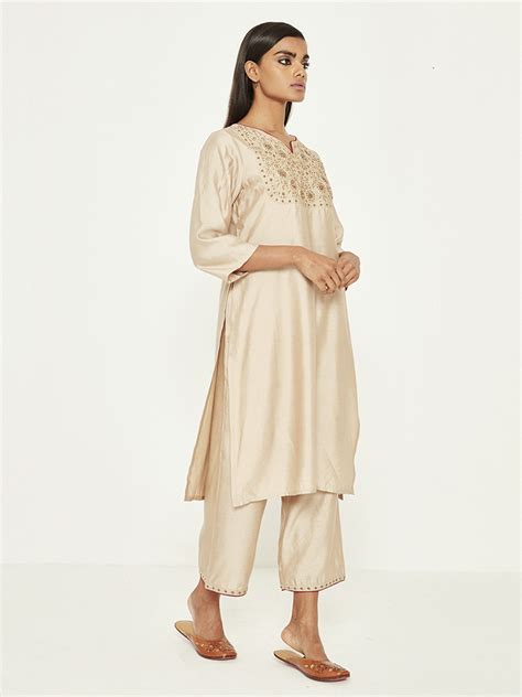 Buy Straight Zardozi Kurta | Ladies Kurta Online : Ancestry