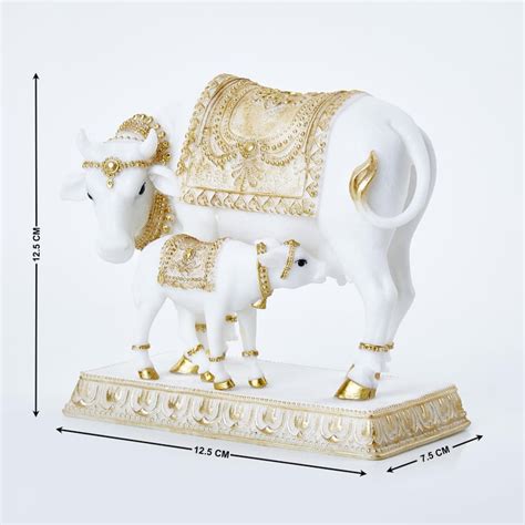 Buy Dhayana Polyresin Cow and Calf Figurine from Home Centre at just ...