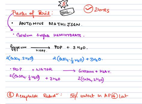 Plaster of paris Flashcards | Quizlet