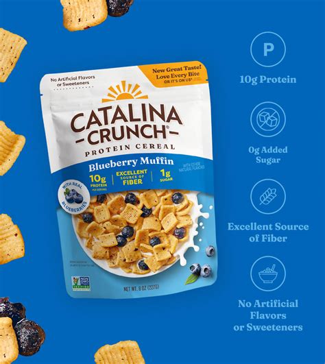 Blueberry Muffin Protein Cereal | Catalina Crunch