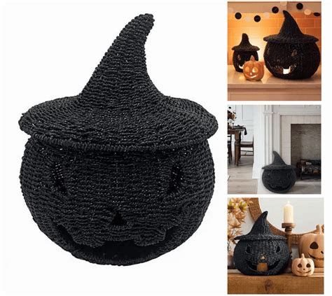 2025 Happy Haunting Seagrass & Metal Pumpkin – 10.6" Jack-O-Lantern ...