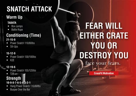 Snatch Attack! Nice WOD to start a great day. Crossfit Motivation! | Crossfit motivation ...