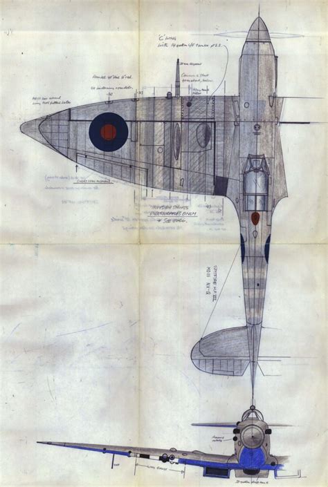 Image result for Spitfire Blueprints