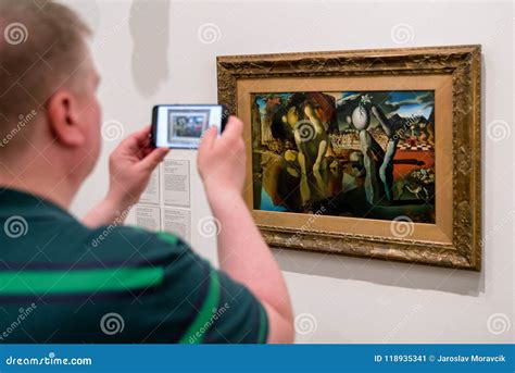 Salvador Dali Painting Metamorphosis of Narcissus Editorial Photo ...