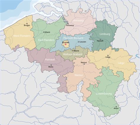 Belgium Map - Guide of the World