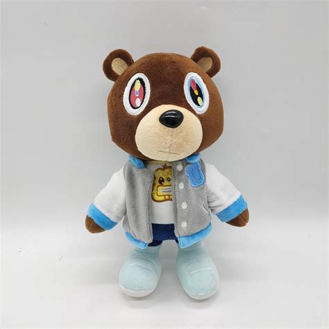 Kanye West Graduation Teddy Bear Plush 26cm Plush Kanye Bear Cartoon ...