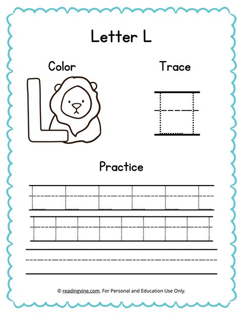 Traceable Letter L Worksheets at Herbert Hamilton blog