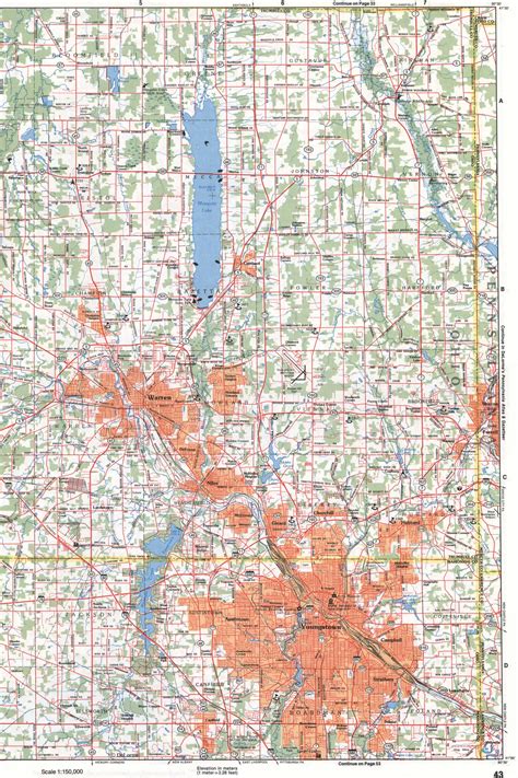 Northeastern Ohio map. Map of Northeast Ohio with all cities and towns ...