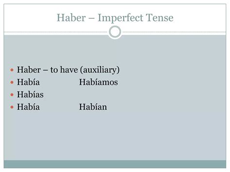Perfect Tenses - Spanish II | PPTX