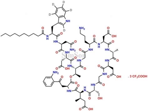 Daptomycin-D5 Trifluoroacetic Acid Salt | CAS No- 1356579-56-0 | Simson ...