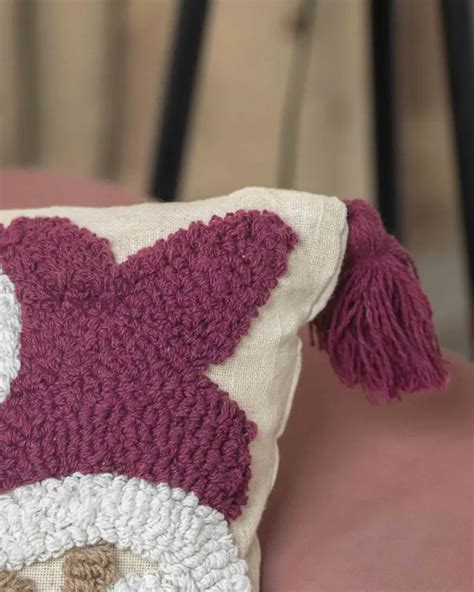 Cream and Maroon Pillow for bedroom - Set of 3 – Swing Saga