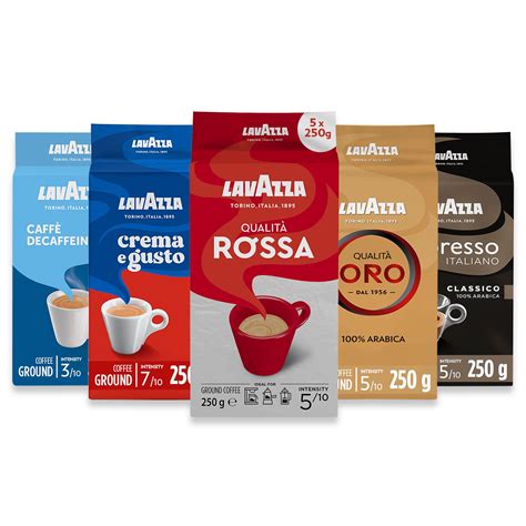 Lavazza Ground Coffee - Complete Collection -Oro Rossa Crema Gusto ...