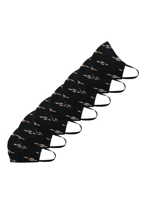 Get Set of 7 -2 Ply- Printed Black Colored Face Masks at ₹ 399 | LBB Shop