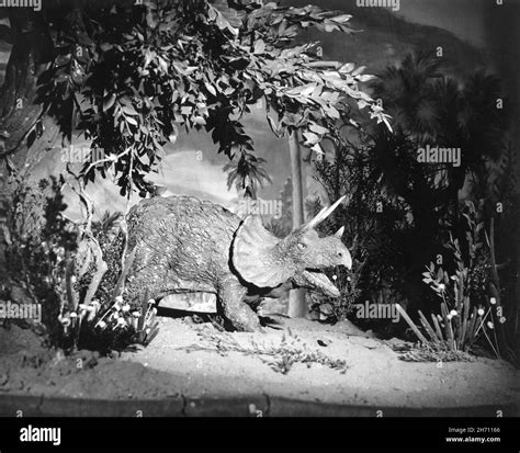 Dinosaur film model Black and White Stock Photos & Images - Alamy