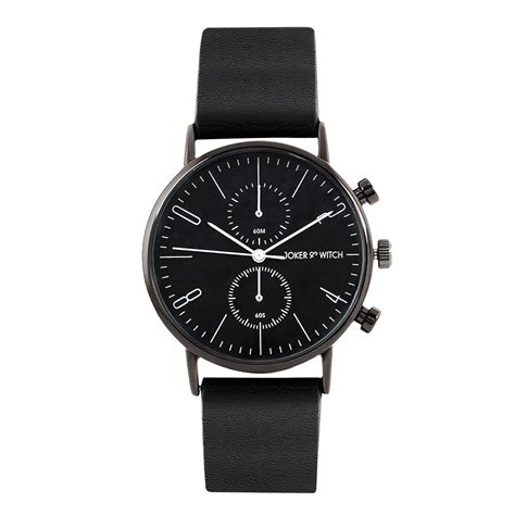 Joker & Witch Leather Bangkok Black Pu Analogue Watch For Men ...