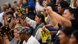 Salt River High School and Caurus Academy finish game