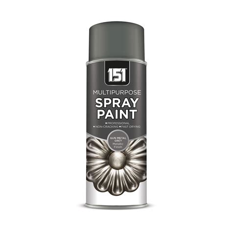 Metallic Gloss Gun Metal Grey Spray Paint - Home Store + More
