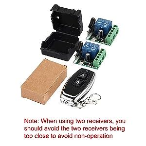 ROBOWAY 433Mhz Universal Wireless Remote Control Switch DC 12V 1CH RF ...