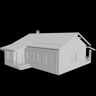 小房子 3D模型 免费下载 - 3DCOOL 3D酷站
