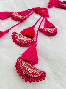 Dornick Pink Latkan Tassel for Bridal Lehenga/Dupatta/Potli Pack Of 4 ...