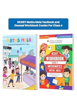 NCERT Maths Mela Textbook and Oswaal Workbook Combo For Class 4 ...