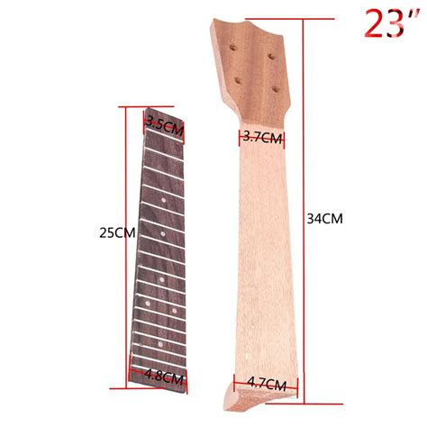 Buy 21 / 23 / 26 Ukulele Neck Fingerboard Fretboard DIY for Soprano ...