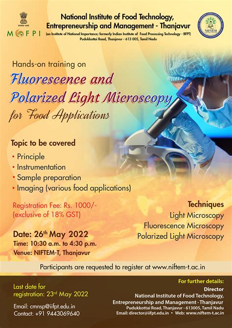 Hands-on Training Program on Fluorescence and Polarized Light ...