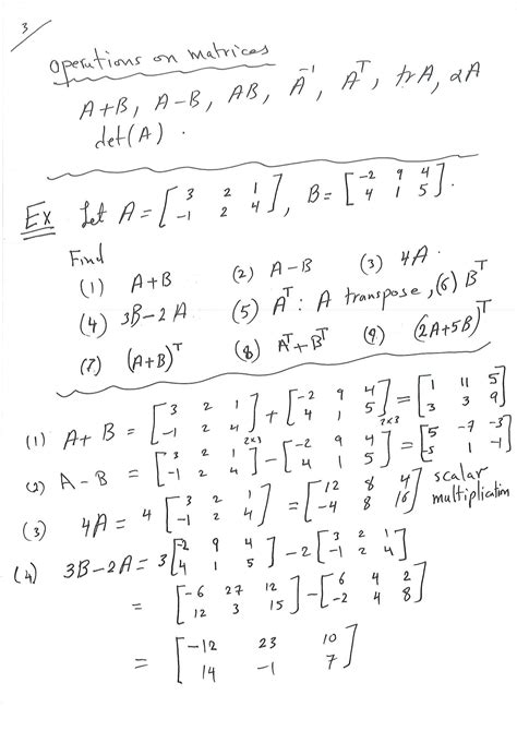 Image result for Matrix Operations Algebra 2