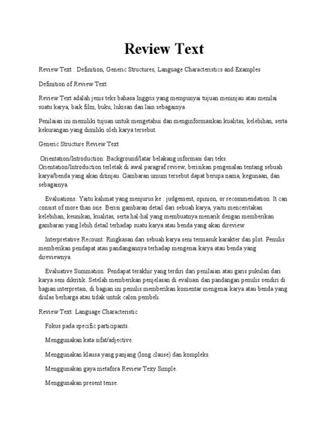 Image result for Text Review Sample