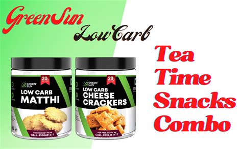 Green Sun Low Carb Gift Hamper Tea Time Snacks Combo (Each 175 Gram ...