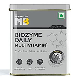 MuscleBlaze Biozyme Daily Multivitamin, 90 Tablets – World Of Nutrition