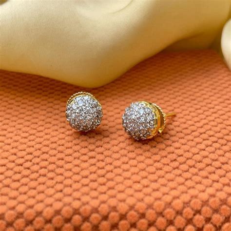 Round American Diamond Stud Earring – Abdesignsjewellery