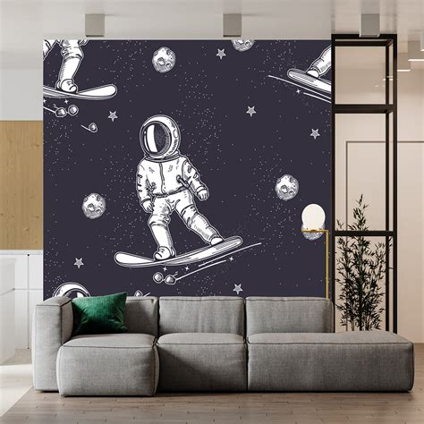 Astronaut On A Snowboard Wallpaper – Myindianthings