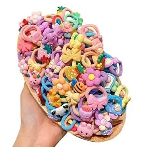 MPK PERFECT Cartoon Character Hair Bands for Girls – Multicolor Elastic ...