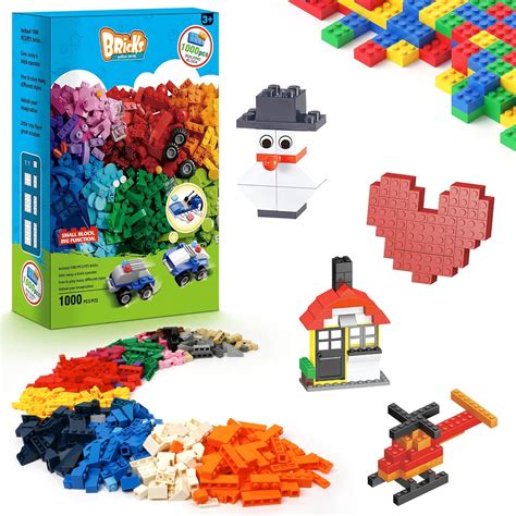 Buy Exercise N Play Building Bricks 1000 Pc Bulk Blocks With 60 Roofs ...