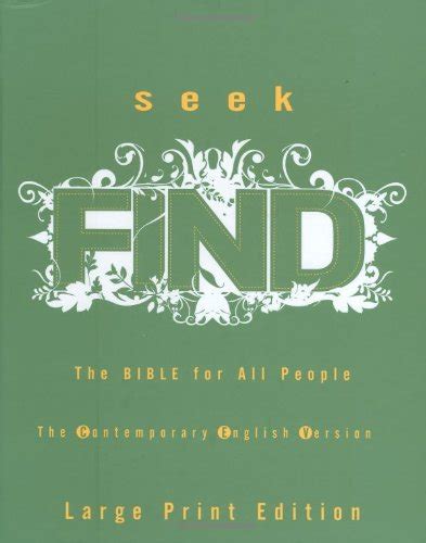 Buy Seek Find: the Bible for All People (Contemporary English Version ...