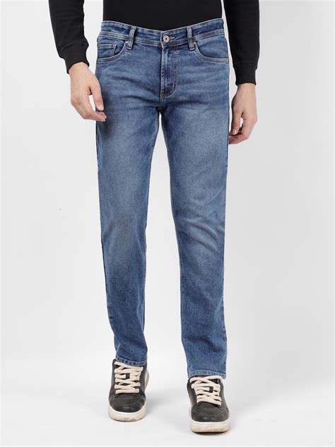 Buy Men's Sustainable Low Rise Blue Skinny Fit Jeans Online | Numero Uno