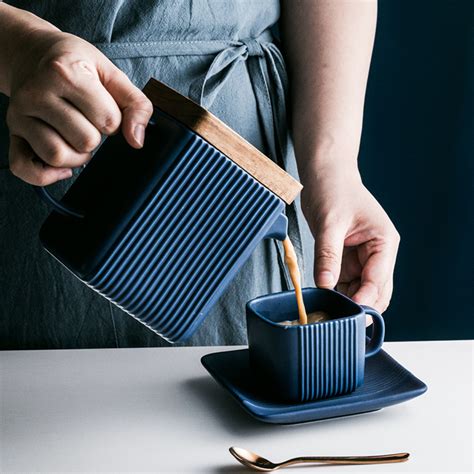 Ceramic Tea Set Blue Online - Premium Tea Set | Nestasia