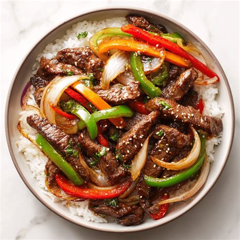 Sizzling Chinese Pepper Steak with Onions | Dish Of The Day