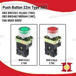 Jual Push Button Lamp LED EWIG 22mm XB2 BW3361 Hijau/BW3462 Merah ...