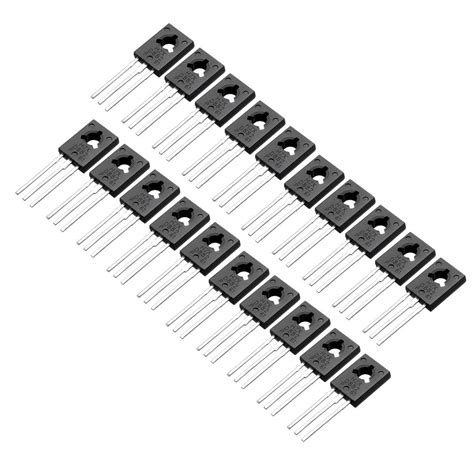 uxcell 20 Pcs D882 Transistor 3A TO-126 NPN 3 Pins PCB Through Hole ...
