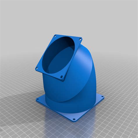 Free 3D file 120 to 80 size fan adapter with manifold tube angle・Object ...