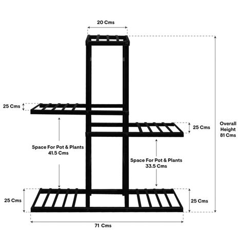 Tulip Stand-Flower pot stand, Planter stand indoor/outdoor use, multip ...