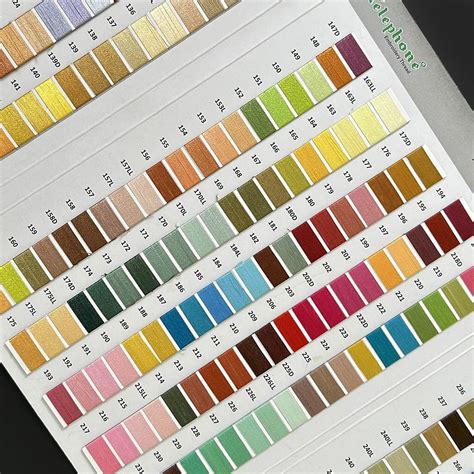 Image result for Polyester Embroidery Thread Color Chart
