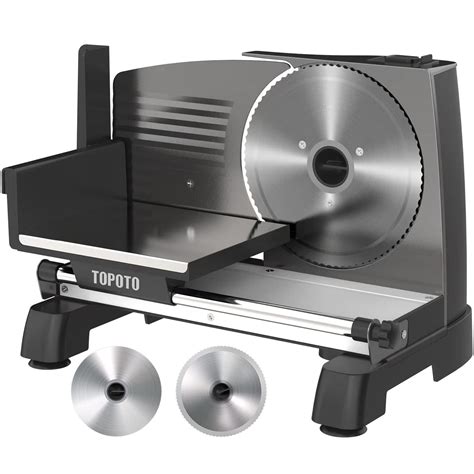 Meat Slicer for Home TOPOTO 200W Electric Deli Food Slicer with 2 7.5 ...