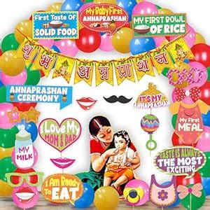 Wobbox Shubh Annaprashan Decoration Items Set which Includes Baby ...