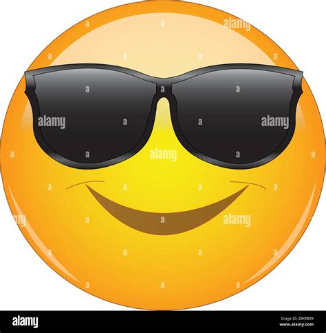 Emoticon in shades hi-res stock photography and images - Alamy