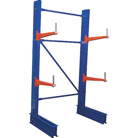 Vestil Blue Steel Standar Cantilever Rack Single Sided Set 24"Arms 8ft ...
