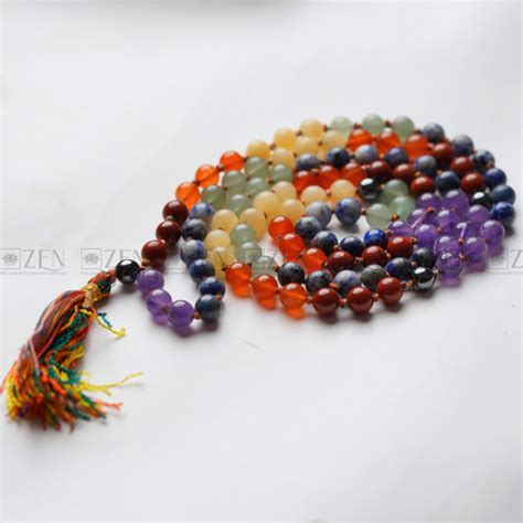 Authentic & Certified 7 Chakra Healing Mala | The Zen Crystals